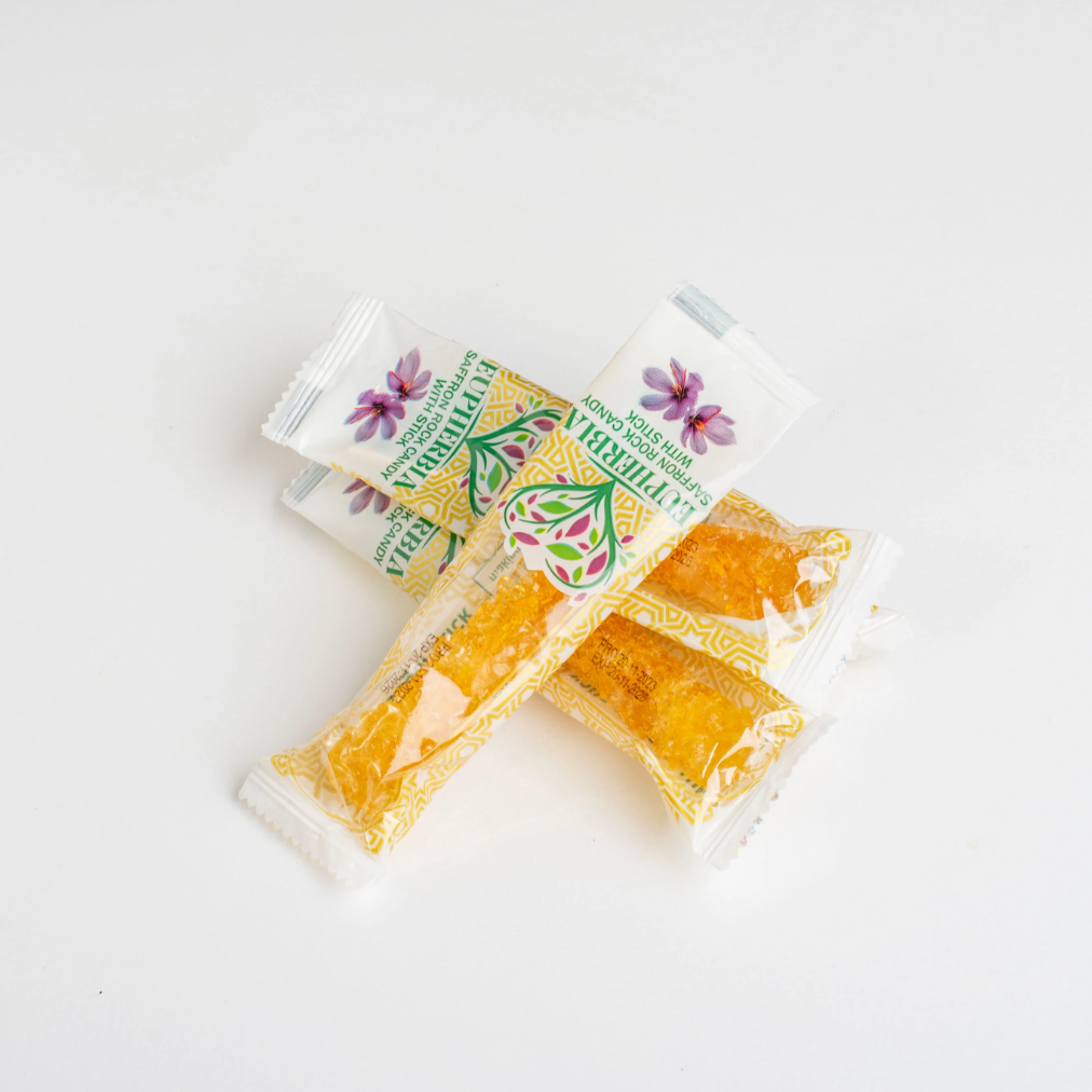 Saffron Rock Candy Stick (25 pack)