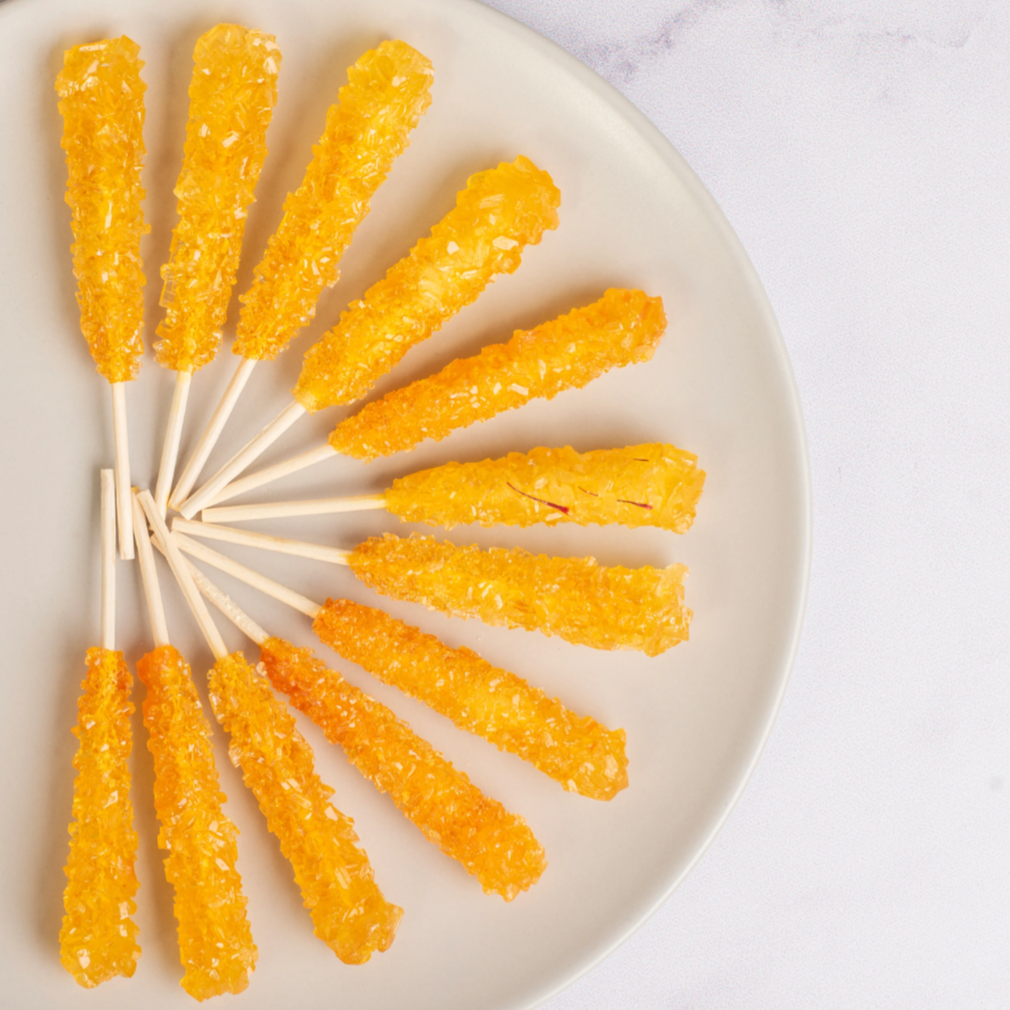 Saffron Rock Candy Stick (25 pack)